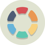 Flat Paint Palette Icon Responsive Webdesign by Virtual Wave Media